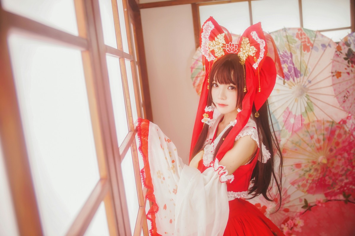 图片[5]-萝莉风COS 桜桃喵 – 灵梦 新年快乐 – COSPLAY-御萝部落