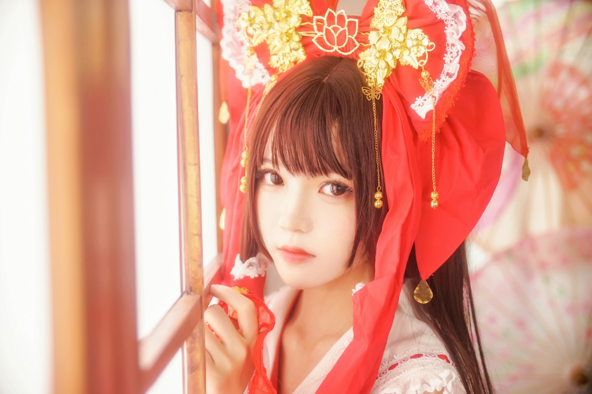 图片[8]-萝莉风COS 桜桃喵 – 灵梦 新年快乐 – COSPLAY-御萝部落