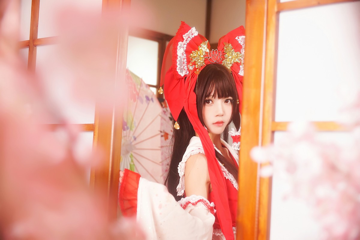 图片[10]-萝莉风COS 桜桃喵 – 灵梦 新年快乐 – COSPLAY-御萝部落