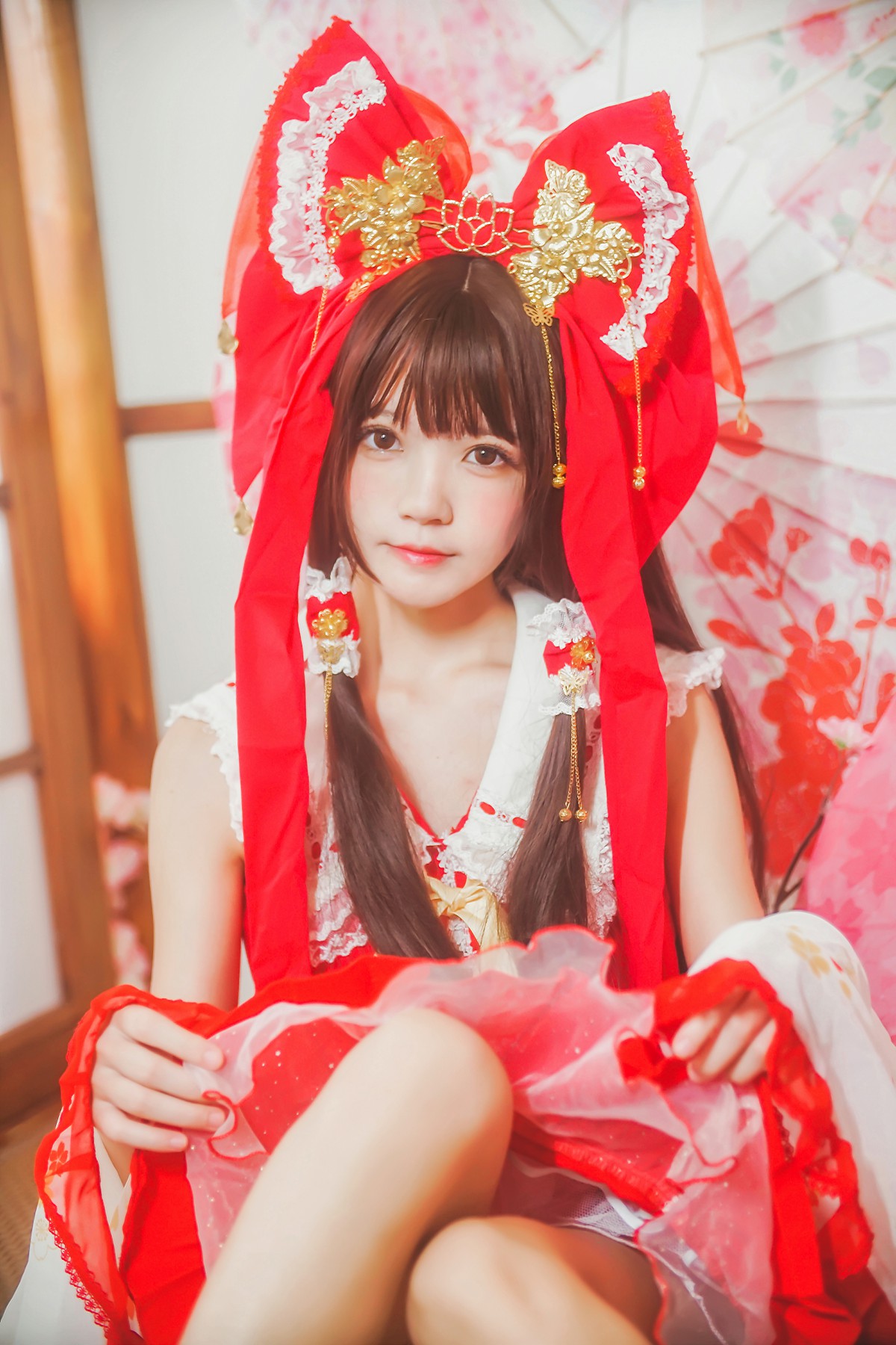 图片[16]-萝莉风COS 桜桃喵 – 灵梦 新年快乐 – COSPLAY-御萝部落