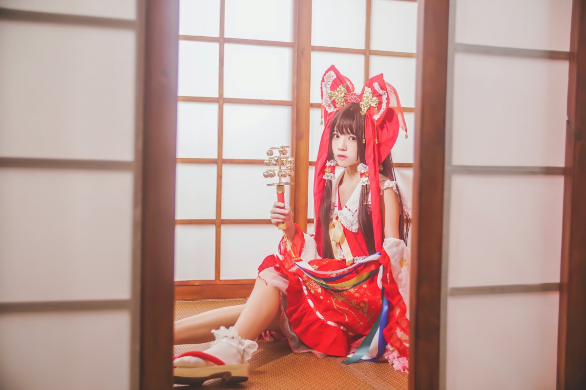 图片[19]-萝莉风COS 桜桃喵 – 灵梦 新年快乐 – COSPLAY-御萝部落