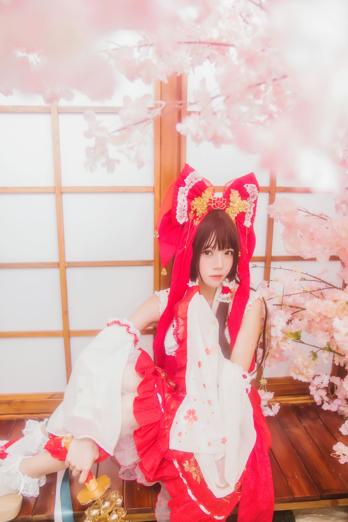 图片[29]-萝莉风COS 桜桃喵 – 灵梦 新年快乐 – COSPLAY-御萝部落