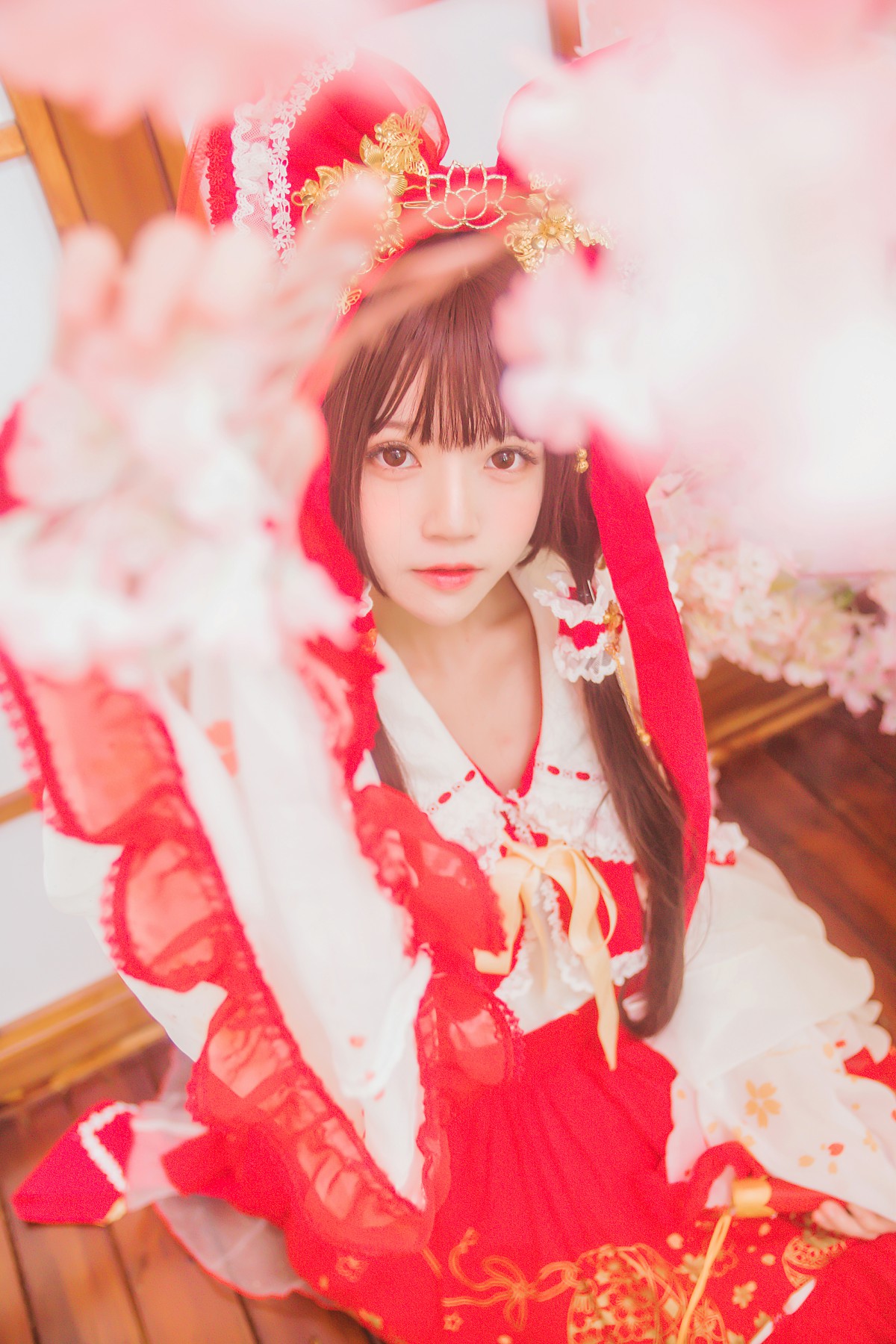 图片[31]-萝莉风COS 桜桃喵 – 灵梦 新年快乐 – COSPLAY-御萝部落