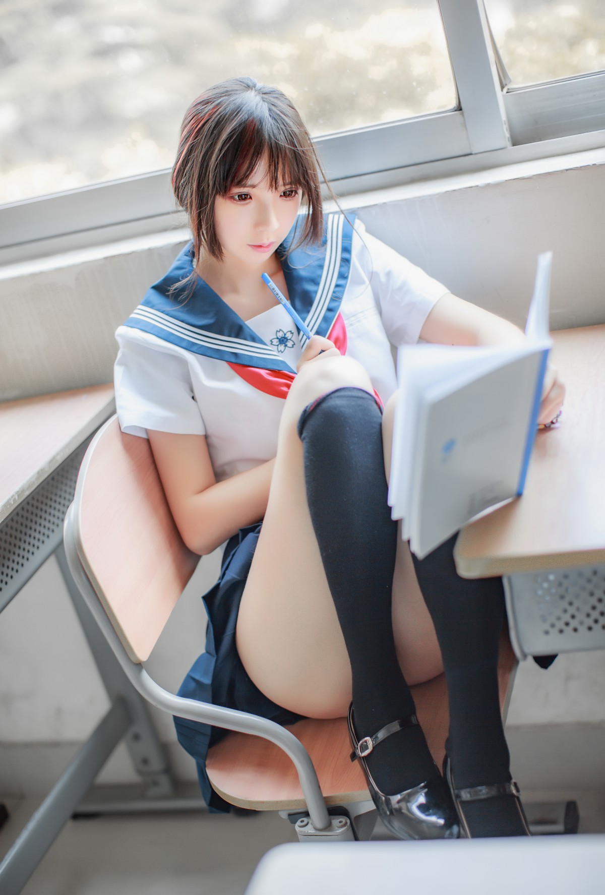 图片[8]-COS美女 疯猫ss – 同桌的水手服 – COSPLAY-御萝部落