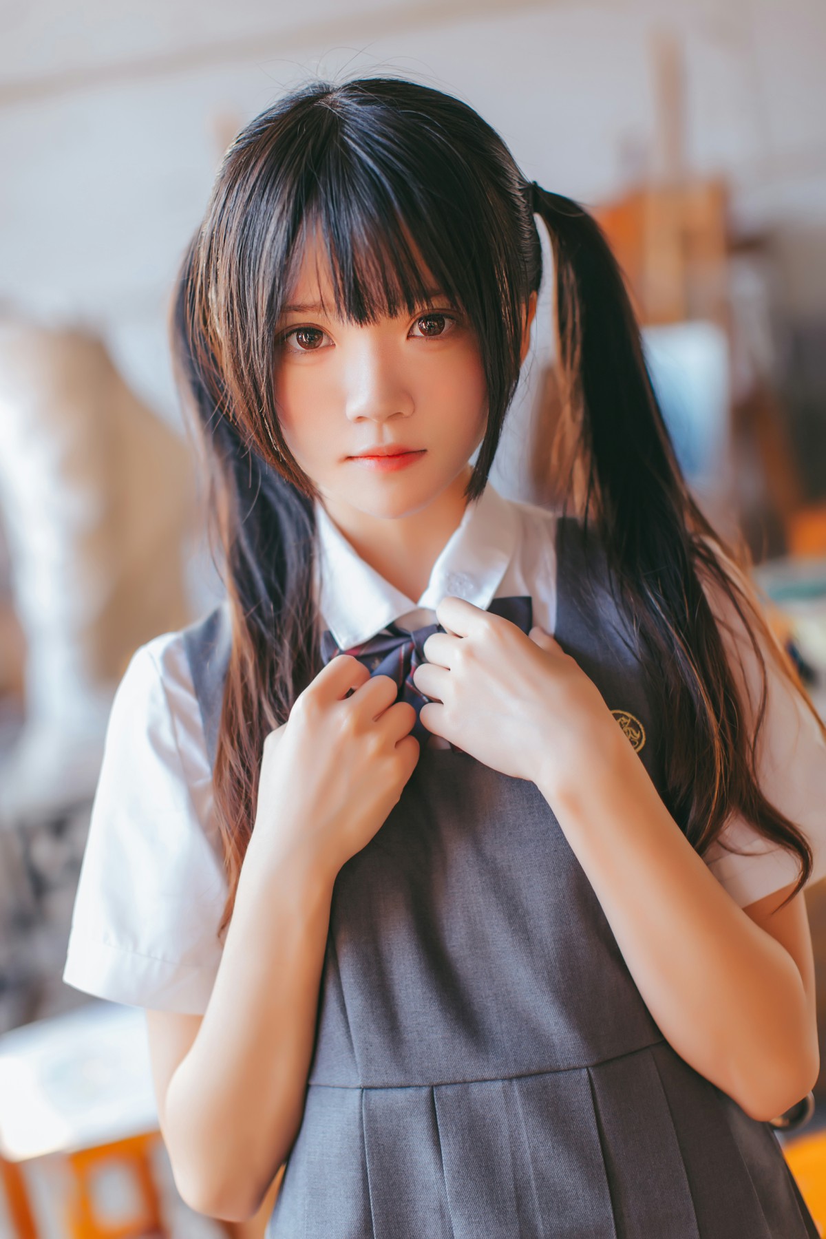 图片[17]-萝莉风COS 桜桃喵 – 画室少女 – COSPLAY-御萝部落