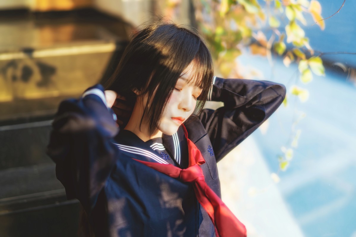 图片[15]-萝莉风COS 桜桃喵 – 黑色水手服 – COSPLAY-御萝部落