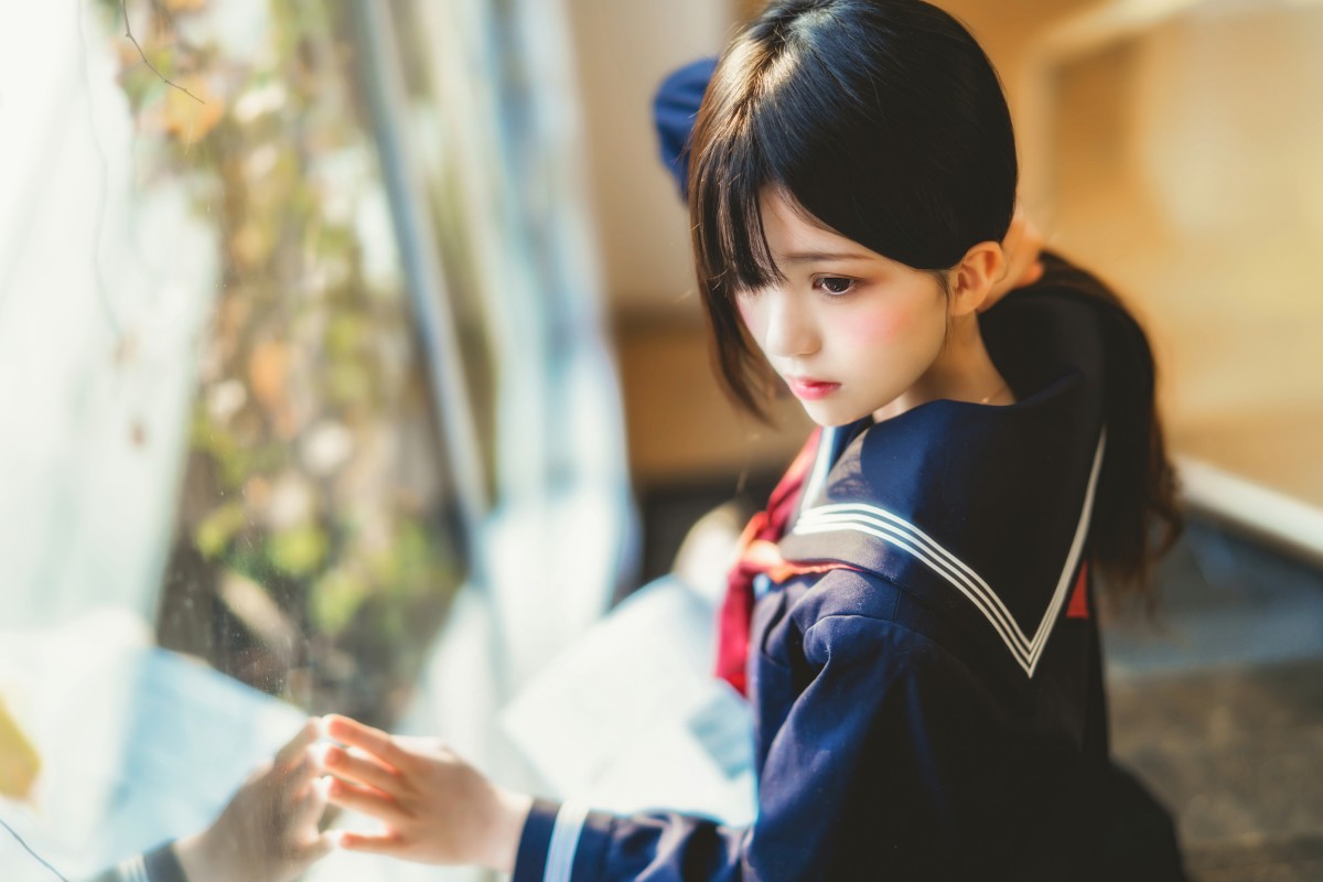 图片[18]-萝莉风COS 桜桃喵 – 黑色水手服 – COSPLAY-御萝部落