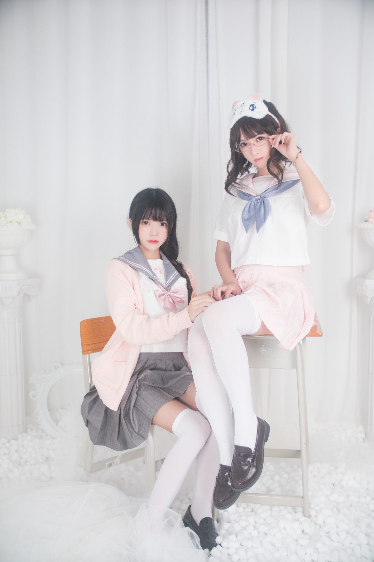 图片[2]-萝莉风COS 桜桃喵&amp;鳗鱼霏子 – 百合 – COSPLAY-御萝部落