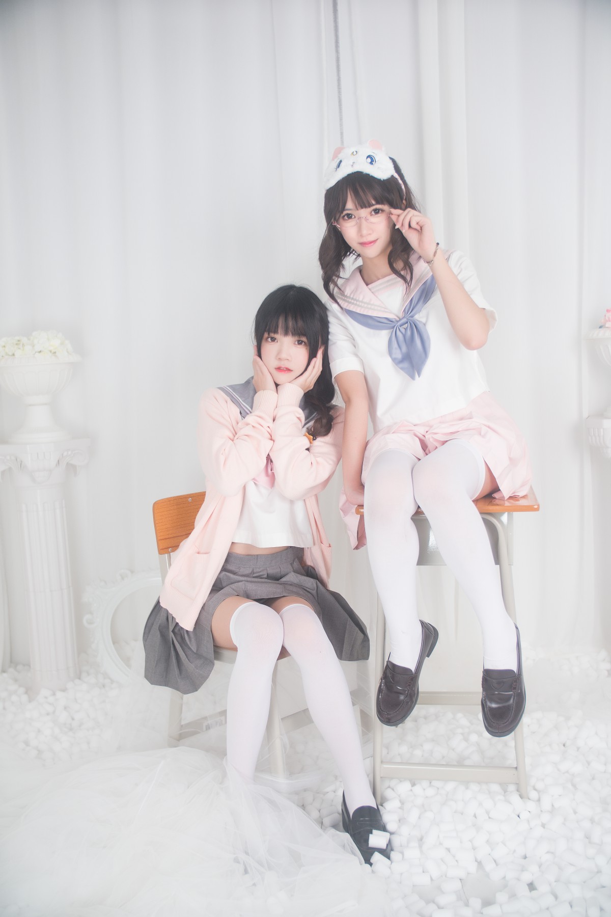 图片[6]-萝莉风COS 桜桃喵&amp;鳗鱼霏子 – 百合 – COSPLAY-御萝部落