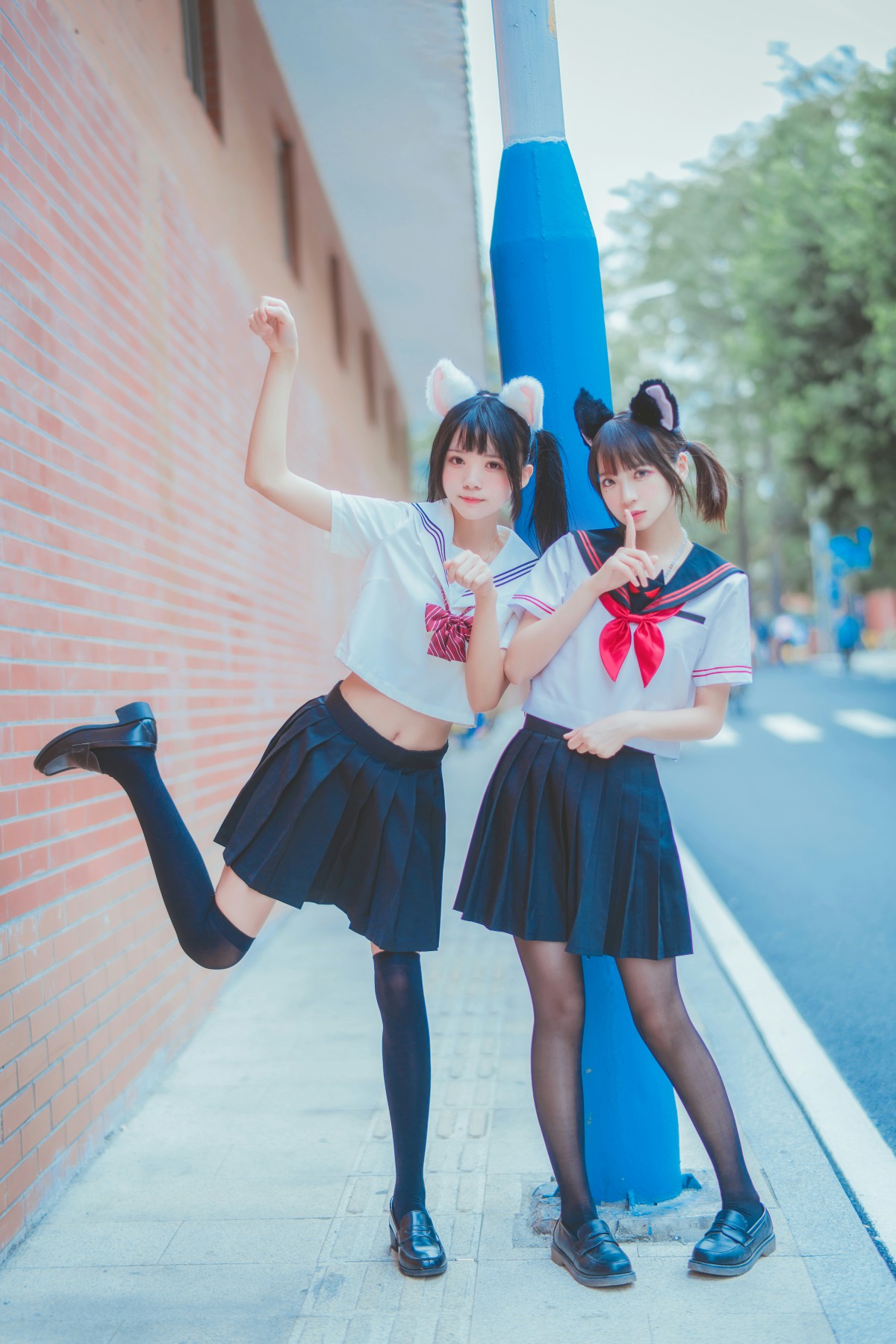 图片[2]-萝莉风COS 桜桃喵&amp;疯猫ss – JK百合2 – COSPLAY-御萝部落