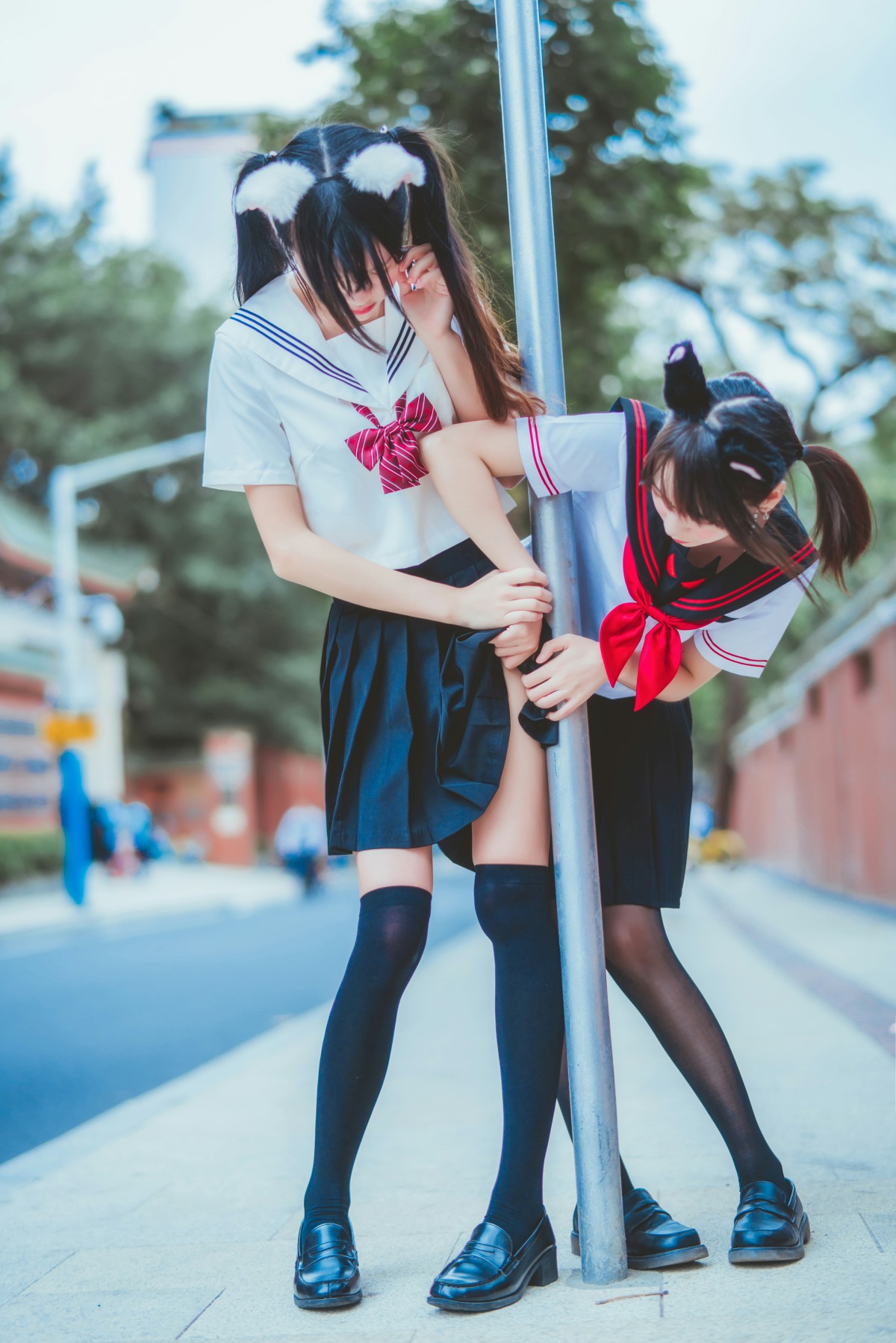 图片[12]-萝莉风COS 桜桃喵&amp;疯猫ss – JK百合2 – COSPLAY-御萝部落