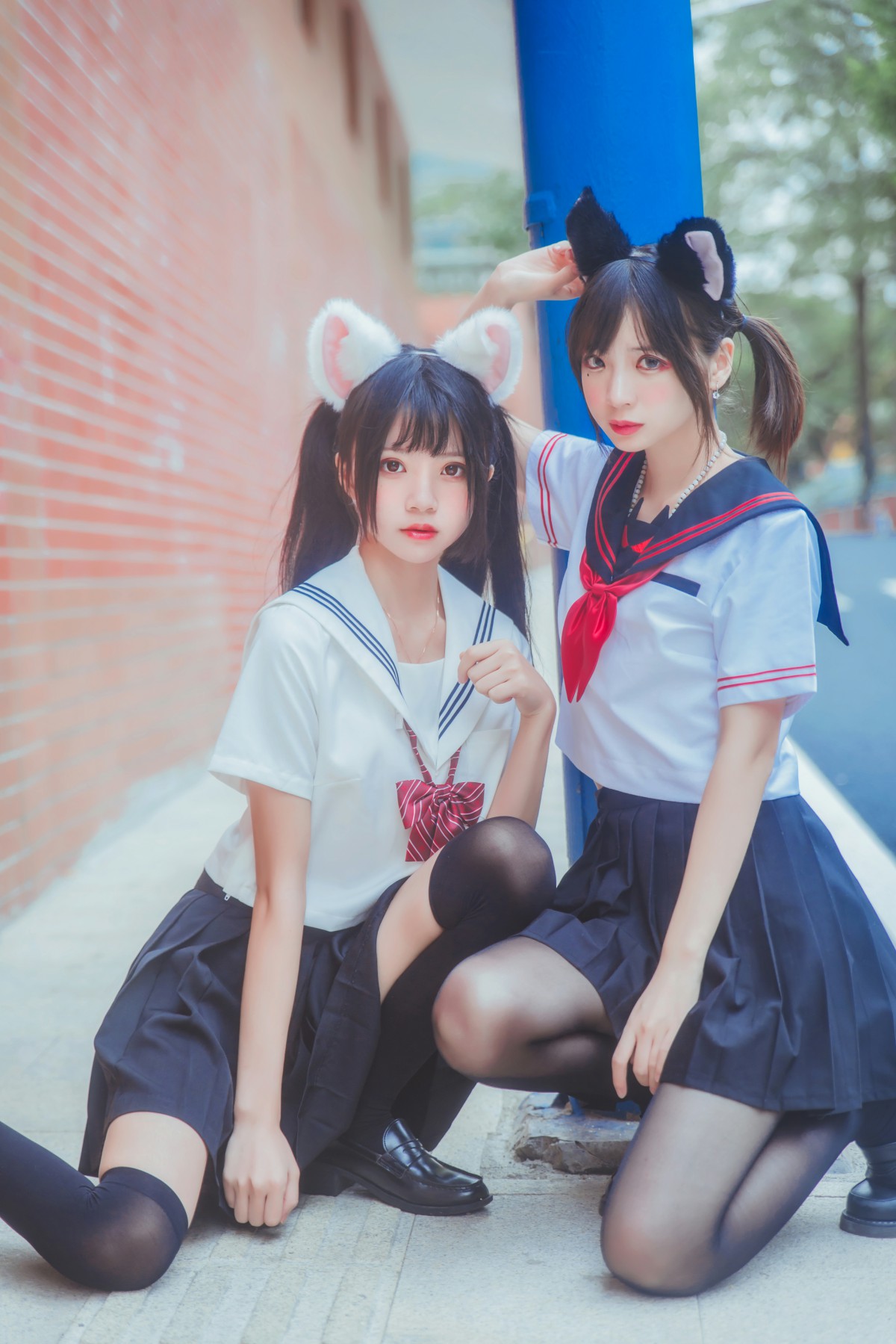 图片[11]-萝莉风COS 桜桃喵&amp;疯猫ss – JK百合2 – COSPLAY-御萝部落