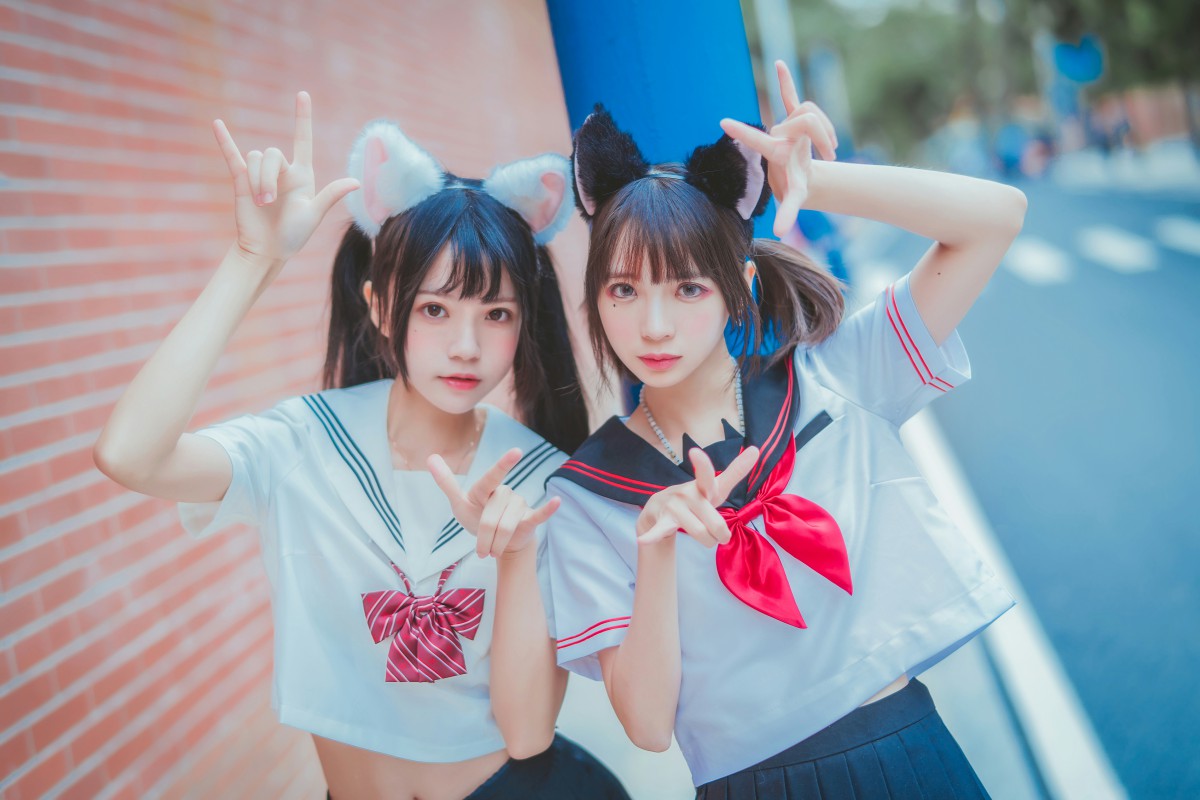 图片[30]-萝莉风COS 桜桃喵&amp;疯猫ss – JK百合2 – COSPLAY-御萝部落