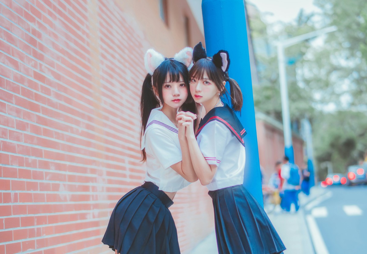 图片[32]-萝莉风COS 桜桃喵&amp;疯猫ss – JK百合2 – COSPLAY-御萝部落