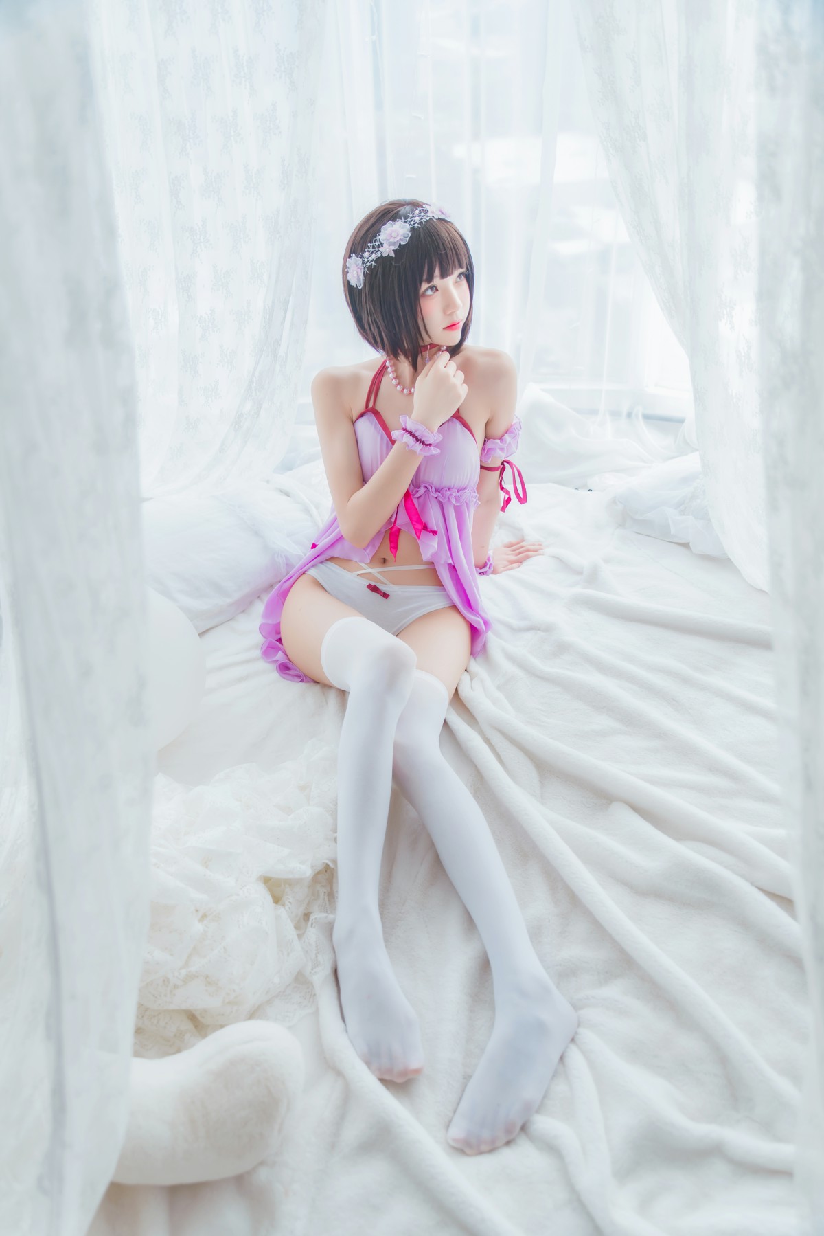 图片[14]-萝莉风COS 桜桃喵 – 加藤惠系列之小睡裙 – COSPLAY-御萝部落