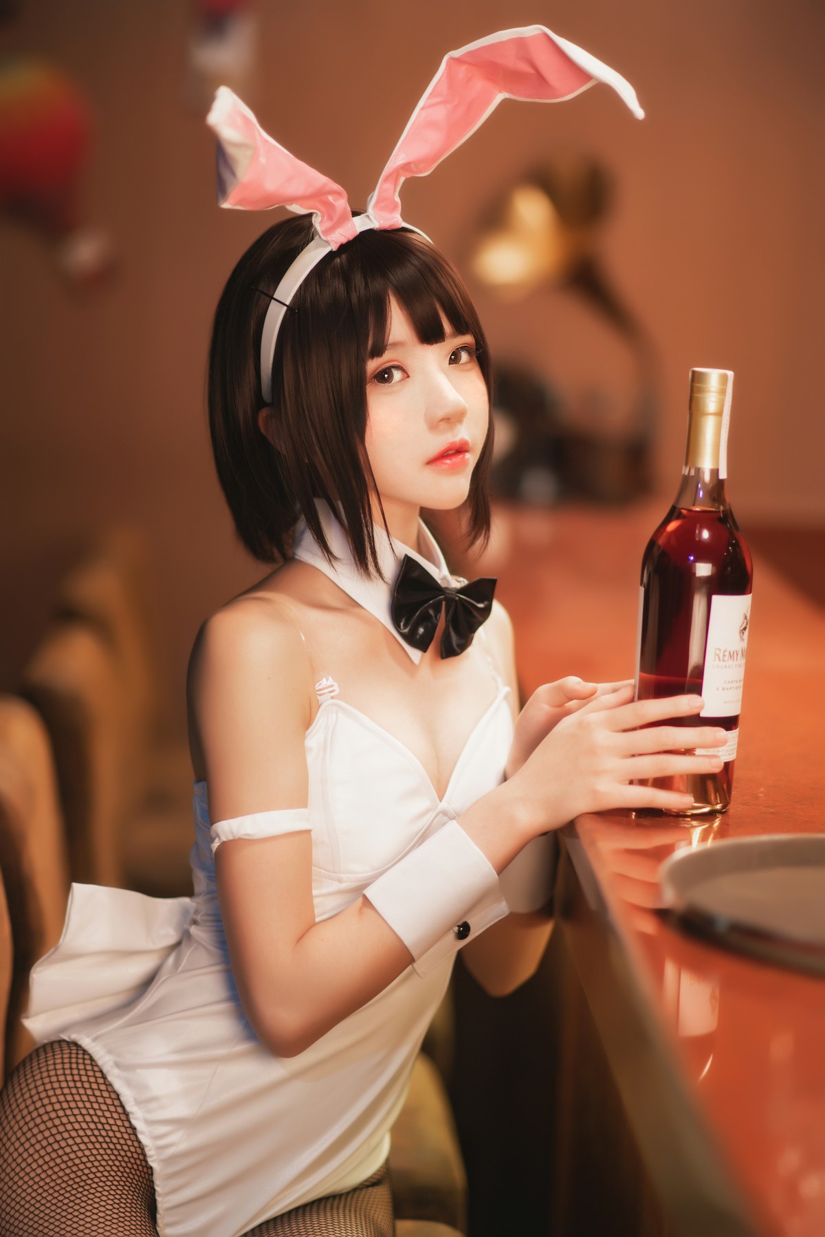 萝莉风COS 桜桃喵 – 加藤惠系列之兔女郎 – COSPLAY-御萝部落