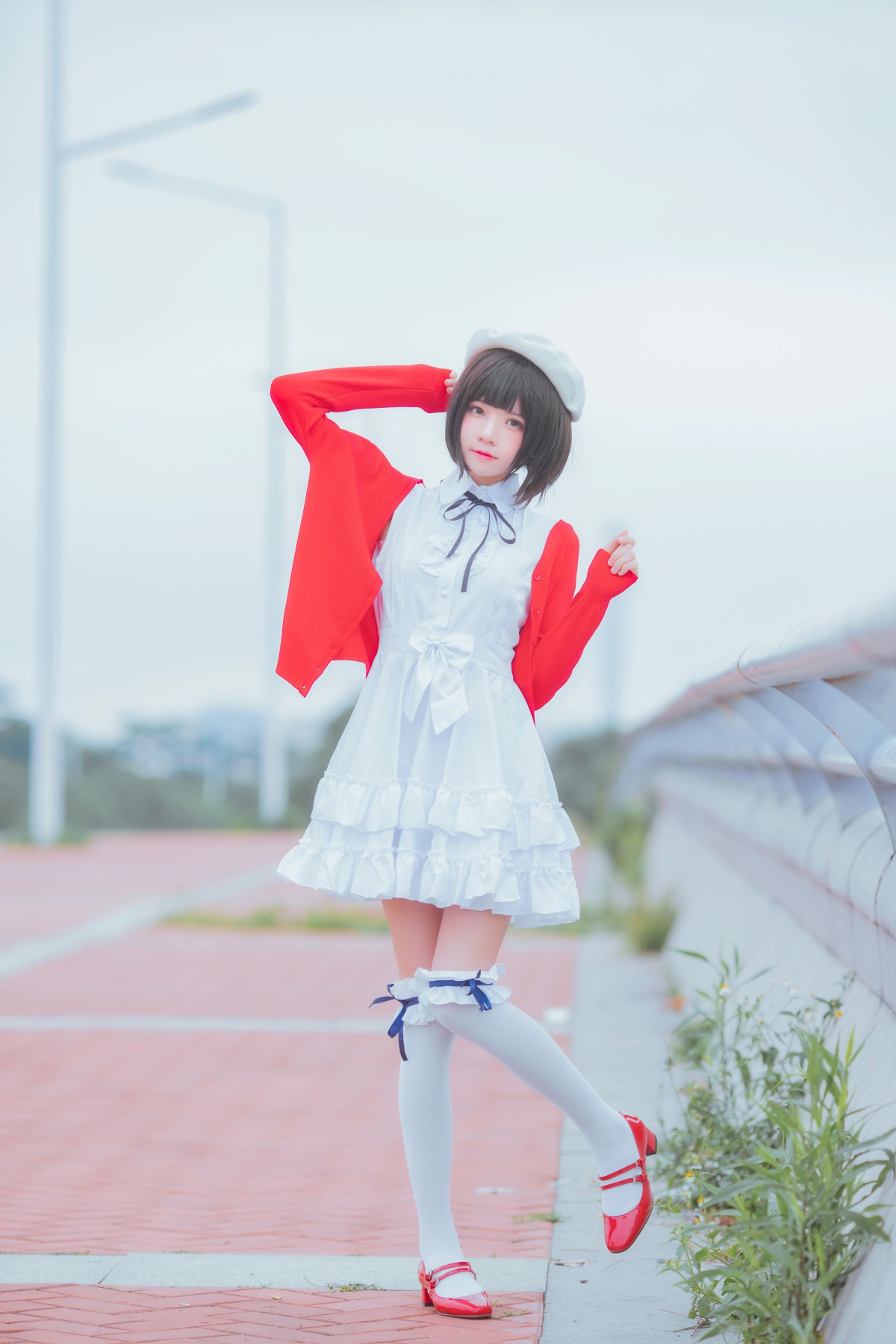 图片[4]-萝莉风COS 桜桃喵 – 加藤惠系列之常服 – COSPLAY-御萝部落