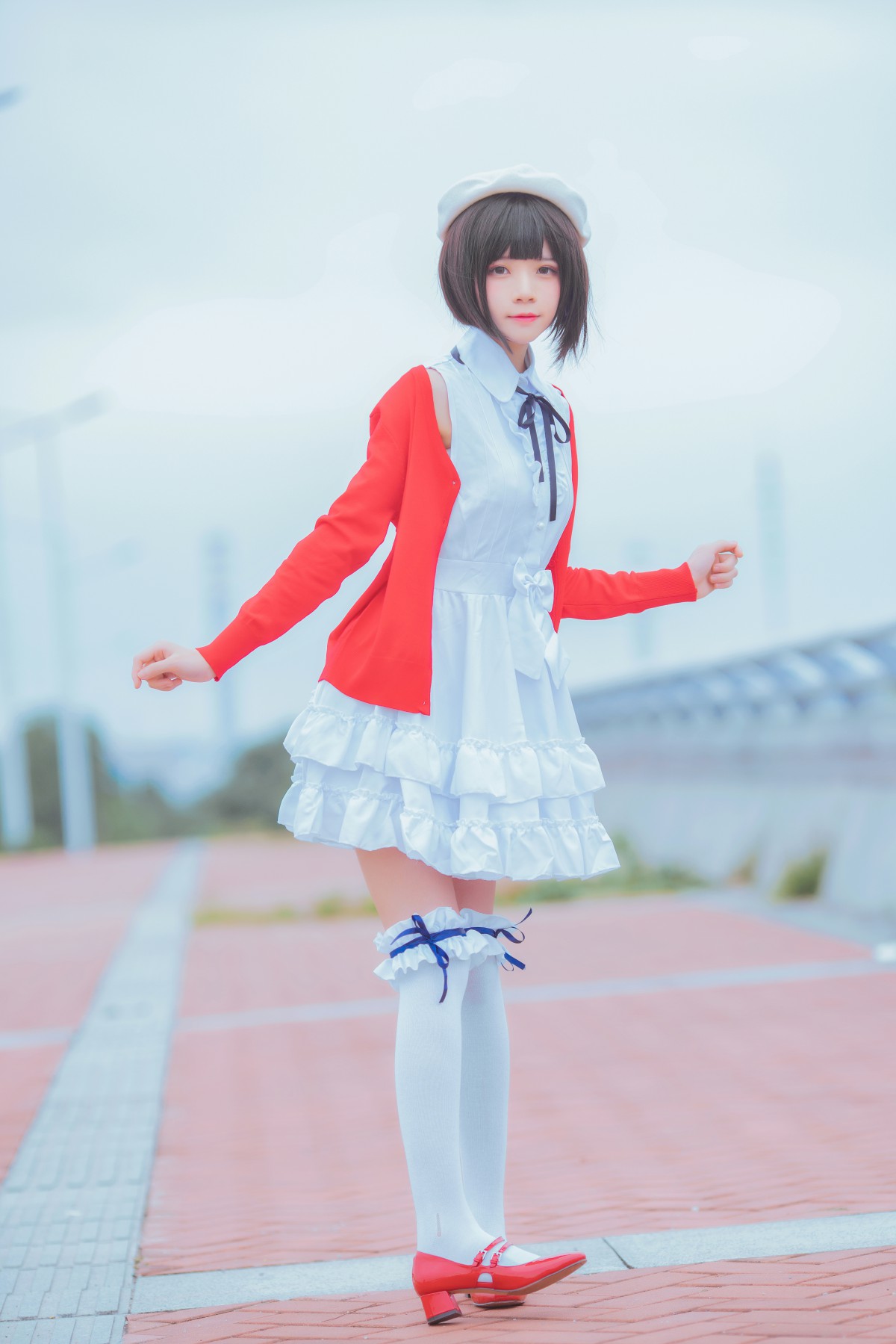 图片[6]-萝莉风COS 桜桃喵 – 加藤惠系列之常服 – COSPLAY-御萝部落