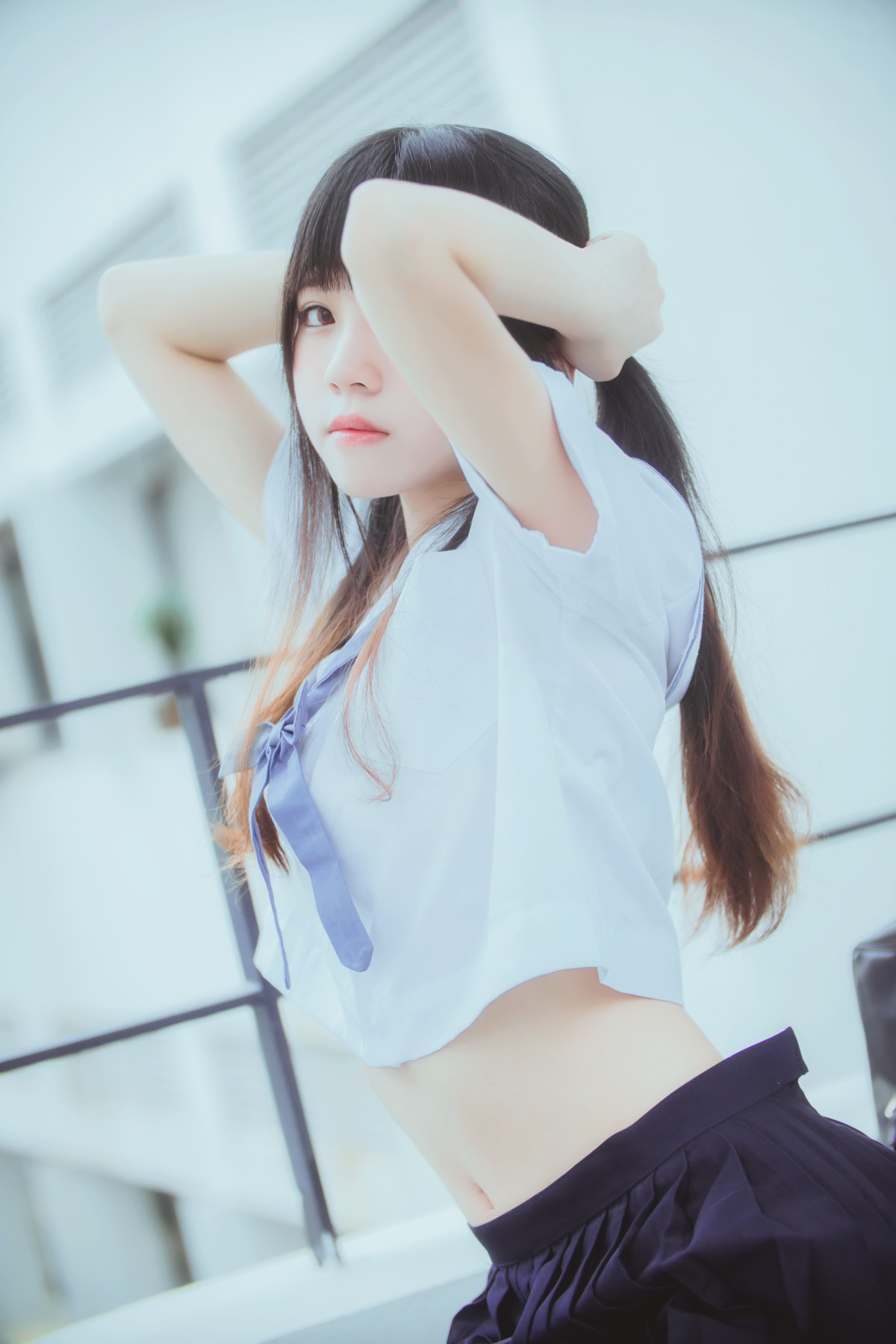 图片[9]-萝莉风COS 桜桃喵 – 蓝白水手服 – COSPLAY-御萝部落