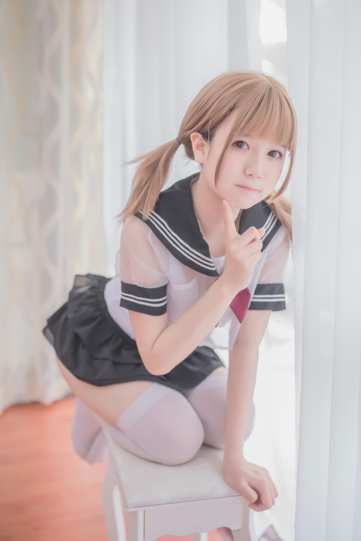 图片[14]-白金Saki写真 – 学生服 – COSPLAY-御萝部落