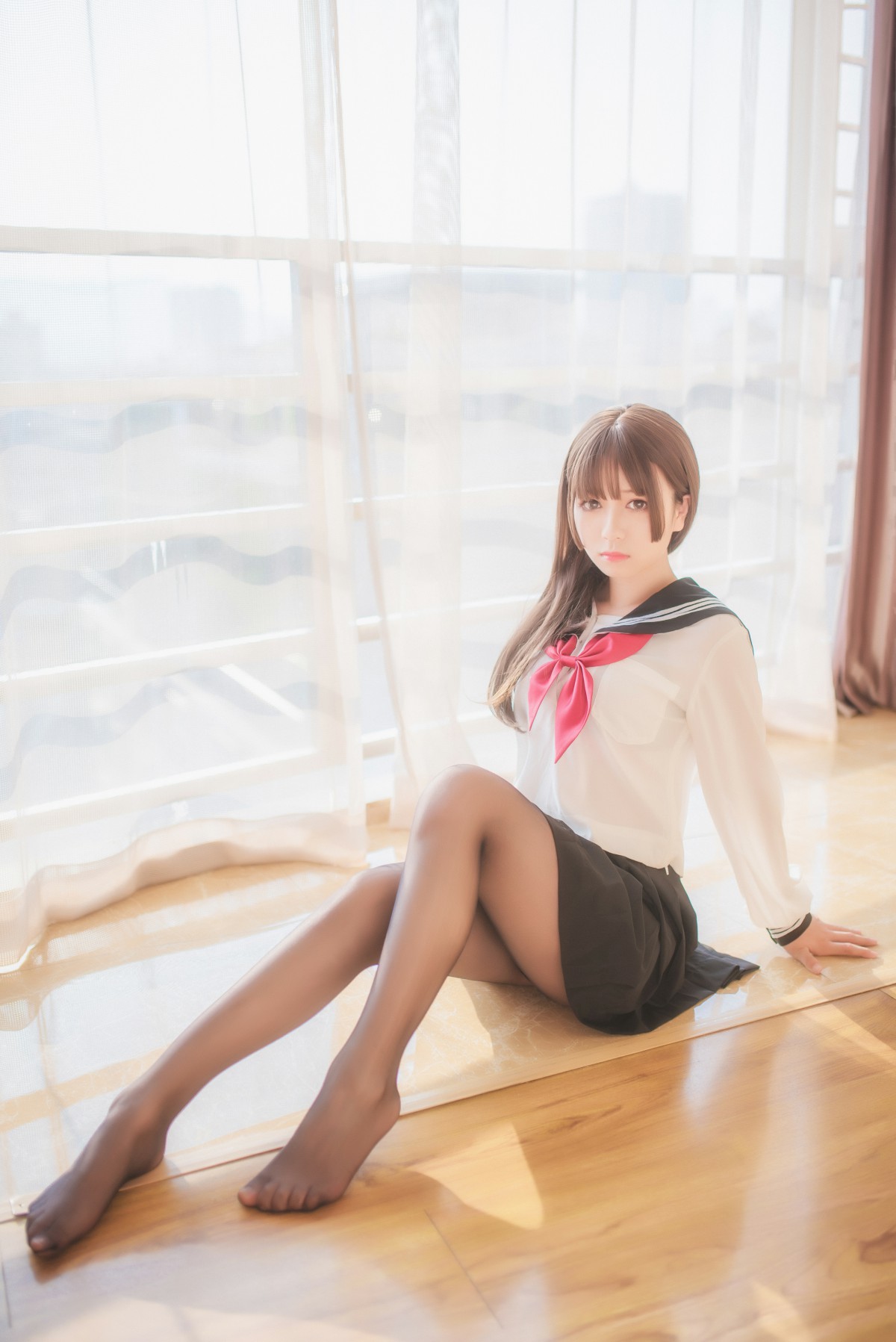 图片[7]-白金Saki写真 – 半透明水手服 – COSPLAY-御萝部落