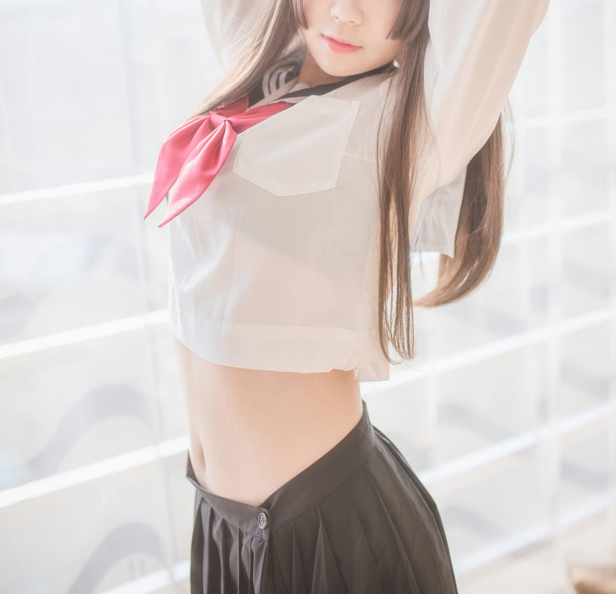 图片[6]-白金Saki写真 – 半透明水手服 – COSPLAY-御萝部落