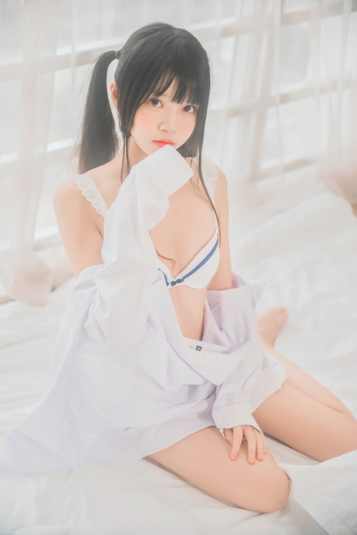 图片[34]-[桜桃喵]桜桃未熟-白衬衫双马尾 – COSPLAY-御萝部落